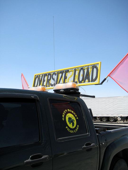 Susan G's Truck 2.jpg - http://www.GreenHornetPilotCars.com